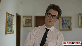 Stepdad Spies Son's Sexy Girlfriend