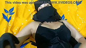 Sexy Muslim Girlfriend Pounds Hard Doggy with College Best Friend