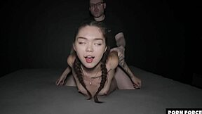 College threesome ignores Plan B and delivers accidental creampie finish