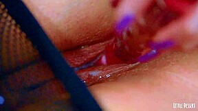 perfect pink teen pussy takes anal creampie toys deep