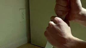 Fucking humidifier tube gripped tight for explosive handjob wank!