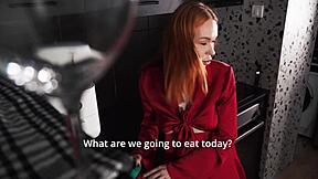 stepmom skips food drops to her knees sucking my cock instead