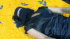 Sexy Muslim Girlfriend Pounds Hard Doggy with College Best Friend