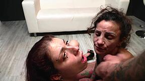 Jack23 Pounds Natasha Ink's Ass Deep with Huge Cock Rimjob Cumswap Threesome