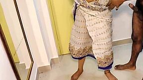 Young guy sneaks into lonely house to ravage desi maid's tight wet pussy hard