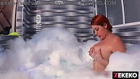 colombian andrea pardo rides padrastro hard in jacuzzi huge tits bouncing