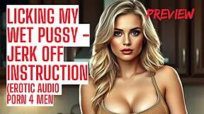 Milf Guides Licking Her Dripping Tight Pussy