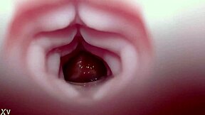 Quickie fleshlight creampie fills emelie's bad dragon monster toy close up