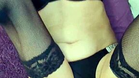 me and my beautiful lingerie milf with natural tits gettin passionate homemade couple fun