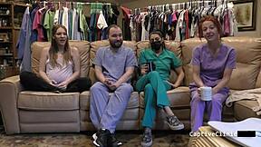 nova maverick spreads shaved pregnant pussy milk leaks while humiliating patient tongue fucks