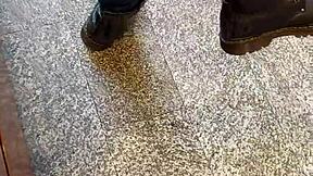 infiel mall girl ends up bent over for creampie pounding