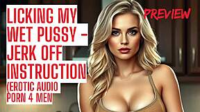 Milf Guides Licking Her Dripping Tight Pussy