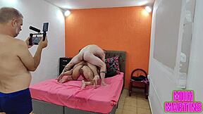 Watch My Half-Sister Bareback Her Tight Ass on His Monster Cock Squirting