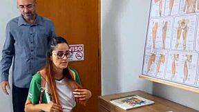 School Director Disciplines Naughty Student in Game Play
