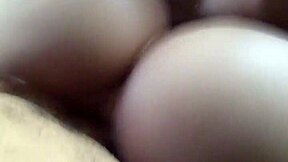 What happens when thick cocoa-skinned african doll's phat ass cheeks drown in my massive cumshot milk?