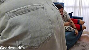 maid spots boss spying, now she chokes him deep