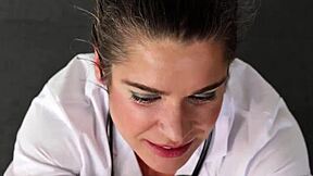 doctor drains my insane semen buildup in humiliating nurse play