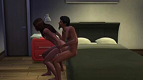 santu's indian aunt skirt flips up for bent over cowgirl doggy pounding upskirt creampie