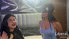 sarah the skinny tattooed 19yo latina unicorn makes her swinging debut in interview