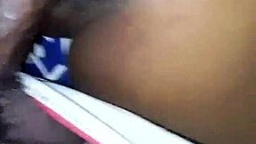 ever wonder what happens when roommate tricks curvy ebony into hairy pussy creampie?