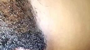 ever wonder what happens when roommate tricks curvy ebony into hairy pussy creampie?