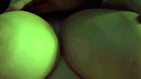 Italian milf Artemisia Love bounces huge natural tits in close-up solo