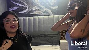 sarah the skinny tattooed 19yo latina unicorn makes her swinging debut in interview