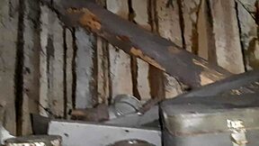 Village Girl Fingers to Orgasm in Chilly Country Barn POV