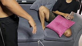 Stepsister and I Wake Alone for Full 18yo Pussy Creampie Sex