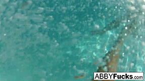 abigail mac and romi dive into secret backstage underwater pussy play