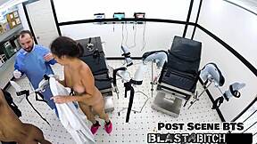 step-sister watches angel santana take a creampie in hospital bed