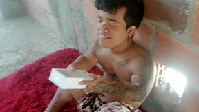 horny aunt gifts me new phone so i thank her bending over doggystyle licking pussy then hard fuck