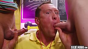 khloe kay izzy wilde big cock shemales mouth fucked by coach hard