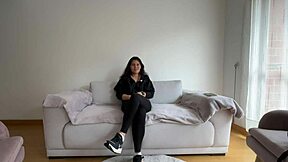 paying rent to my roomie with hot lesbian scissoring fingering and orgasms