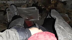 Village Girl Fingers to Orgasm in Chilly Country Barn POV