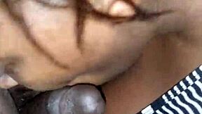 yo this ebony amateur sloppy head is straight fire