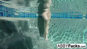 abigail mac and romi dive into secret backstage underwater pussy play