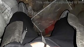 Village Girl Fingers to Orgasm in Chilly Country Barn POV