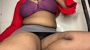 Indian girl fingers her pussy shows and presses her exotic boobs sexy