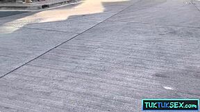 street-picked tiny thai 18+ cutie rides hard in hardcore petite fuck