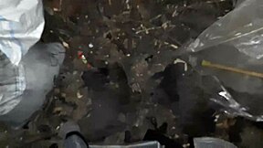 Village Girl Fingers to Orgasm in Chilly Country Barn POV