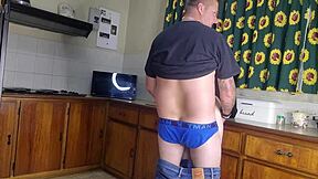 My buddy begged to doggystyle fuck my tattooed wife pussy while I watched homemade