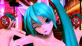 big tits ass babes hatsune miku megurine luka shake cum dancing hard?!