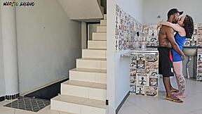 WIFE CLEANS HOUSE BLIND TO ME RIPPING MOM'S CLOTHES FUCKING FAT BBW ASS INTERRACIAL BBC