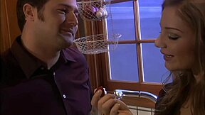 Aurora Snow's Stockings Deepthroat Ends in Facial Cumshot!