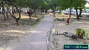 street-picked tiny thai 18+ cutie rides hard in hardcore petite fuck