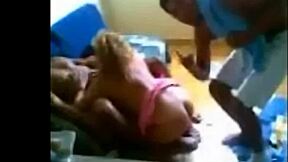 two guys spank slap fat old whore's ass then pound her hard