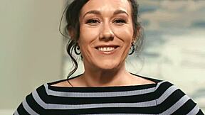 Petite Milf's Small Tits Bounce as She Footfucks Blonde Neighbor's Wet Hairy Pussy!