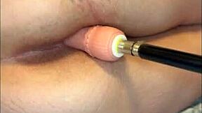 sexy pale pawg spreads ass cheeks riding fuck machine every angle