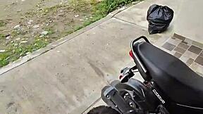 after the party this cute colombian flashes her natural tits waits for uber i convince her to my dorm for licks and more